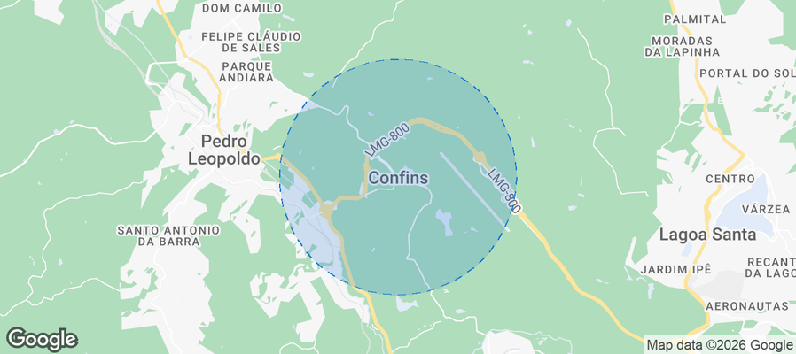 Confins Airbnb map